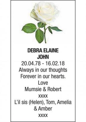 DEBRA ELAINE JOHN