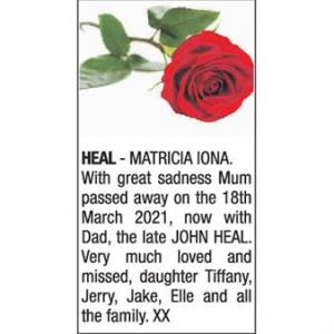 MATRICIA IONA HEAL