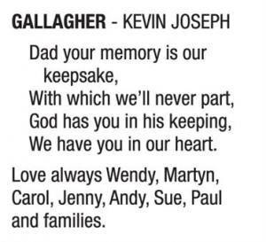 KEVIN JOSEPH GALLAGHER