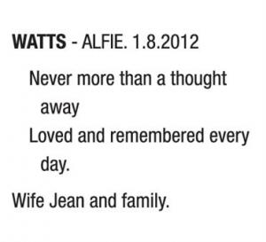 ALFIE WATTS