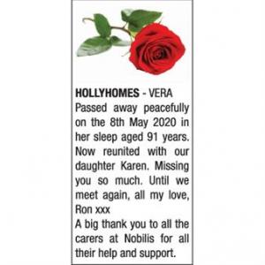 VERA HOLLYHOMES