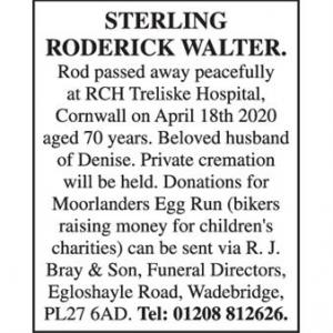 RODERICK WALTER STERLING