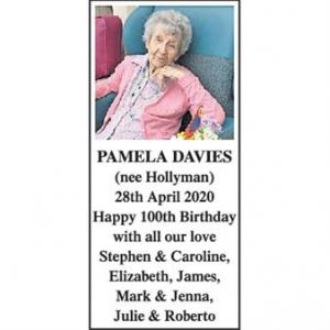 PAMELA DAVIES (nee Hollyman)