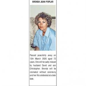 BRENDA JOAN POPLAR