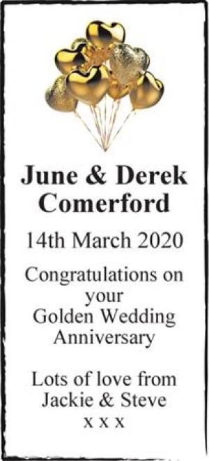 June & Derek Comerford