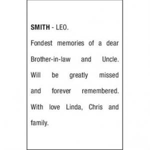 SMITH LEO