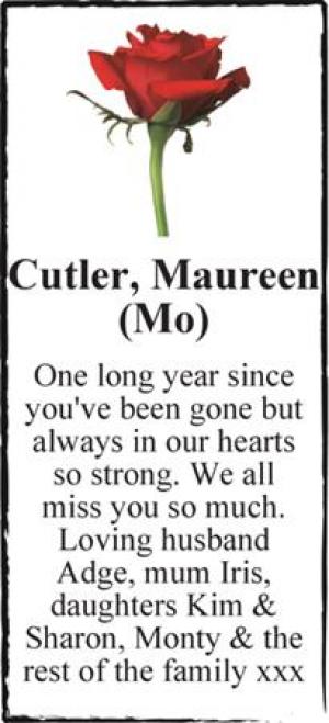 Cutler, Maureen (Mo)