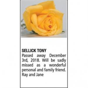 TONY SELLICK