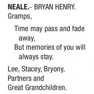 BRYAN HENRY NEALE