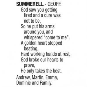 GEOFF SUMMERELL