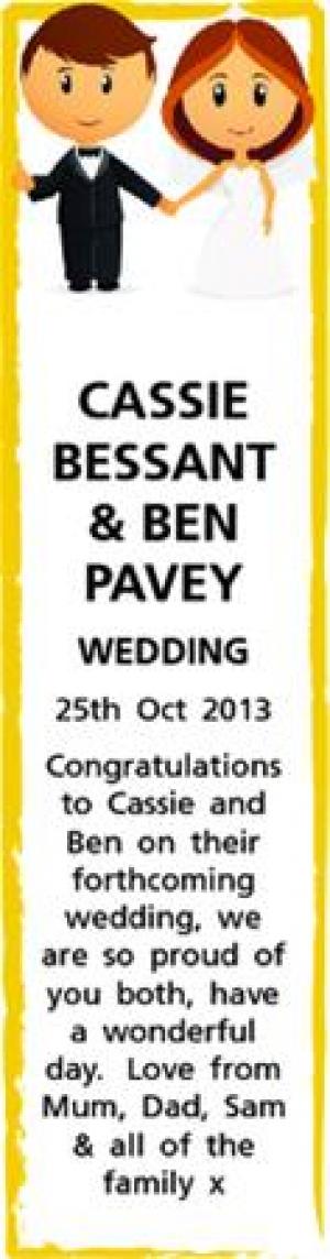 CASSIE BESSANT - BEN PAVEY